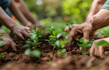 sapling planting